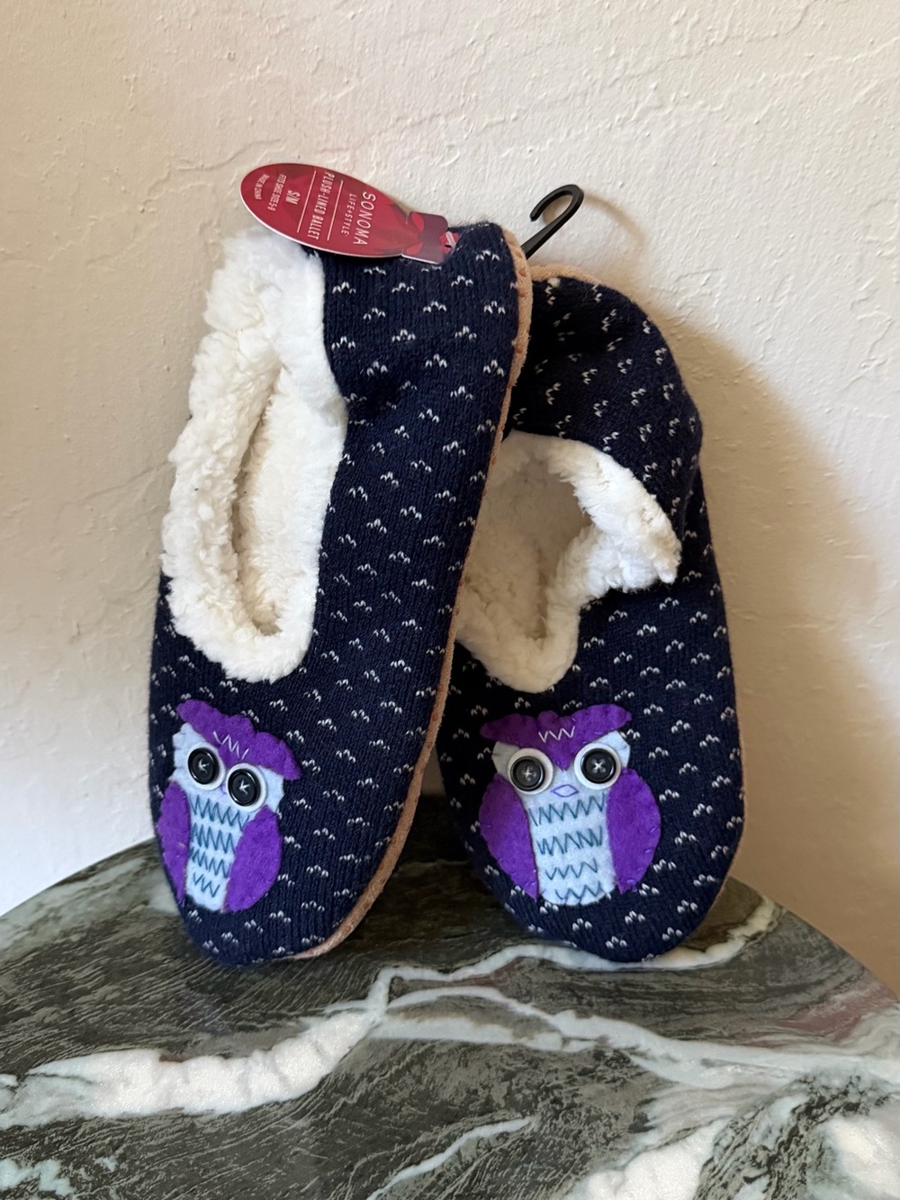 Sonoma Women’s Owl Plush Lined Ballet Slippers